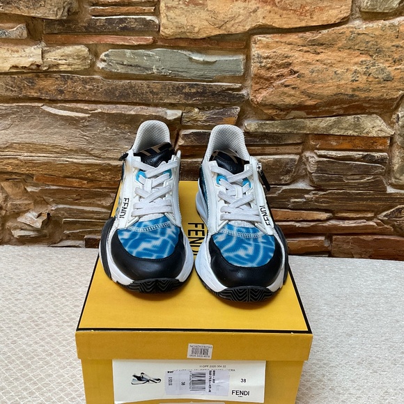 Fendi Shoes - Fendi Flow Blue/White Sneakers (8.0)